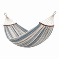 Hamac en coton bleu et blanc 200x100 cm