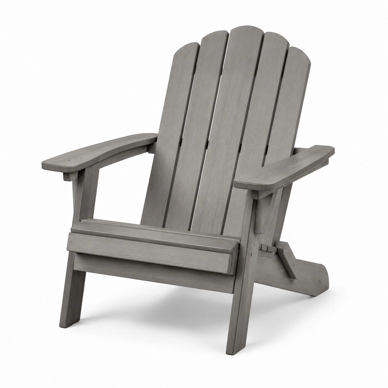 Chaise Adirondack en bois composite gris